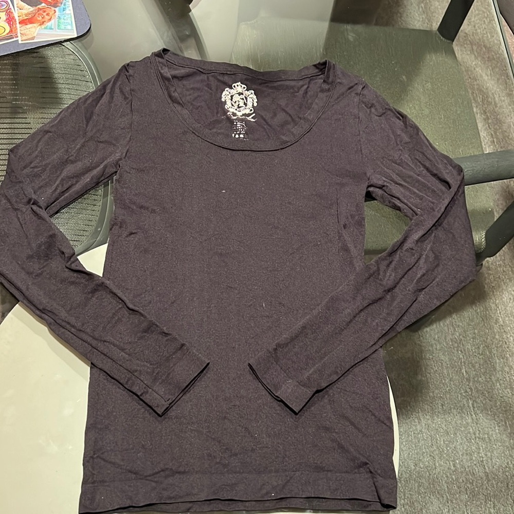 Black stretchy long sleeve shirt